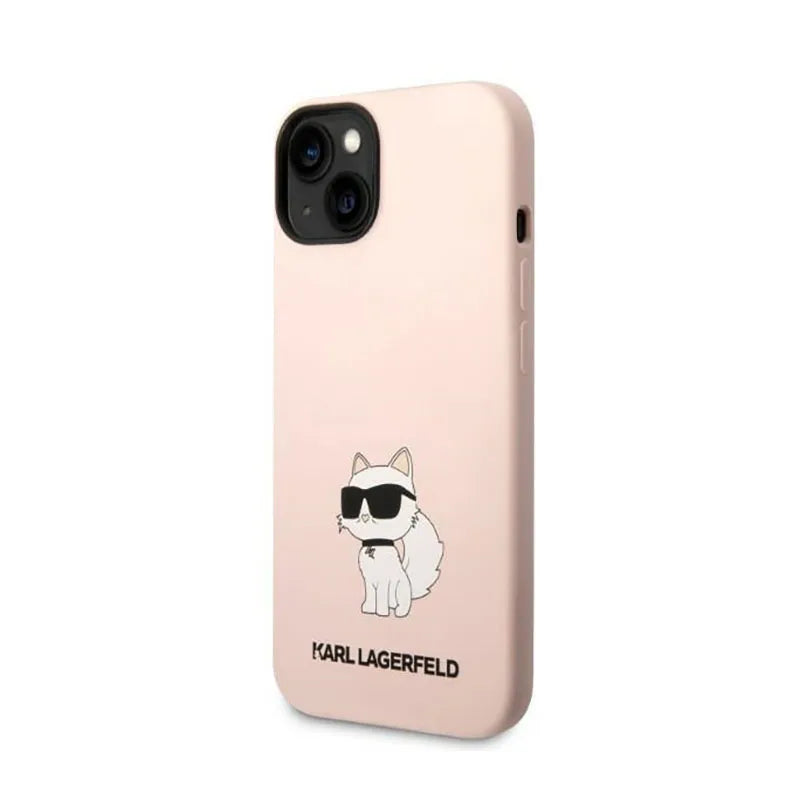 Karl Lagerfeld Silicone NFT Choupette – dėklas iPhone 14 Plus (rožinis)