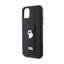 Karl Lagerfeld Gripstand Saffiano Choupette Pins – dėklas Apple iPhone 11 (juodas)