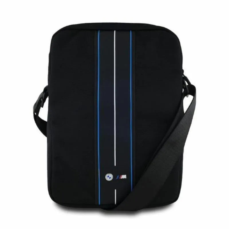 BMW Nylon Blue Stripe – planšetinio kompiuterio krepšys 8" (juodas)