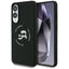 Karl Lagerfeld Silicone Double Heads And Circle MagSafe – dėklas Samsung Galaxy S25 Edge (juodas)