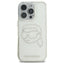 Karl Lagerfeld IML Rhinestones Karl Head – dėklas iPhone 16 Pro Max (skaidrus)