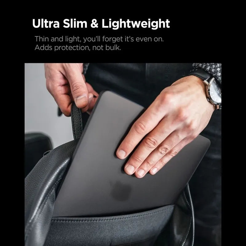 Spigen AirSkin – dėklas MacBook Pro 16" (M5/M4/M3/M2/M1/2026-2021) (Frost Black)