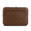 Guess Quilted 4G Sleeve - Dėklas nešiojamam kompiuteriui 13" / 14" (rudos spalvos)
