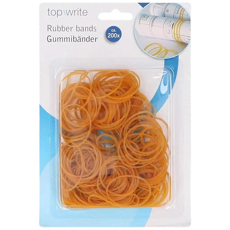 Topwrite - Guminės juostelės 200 vnt.