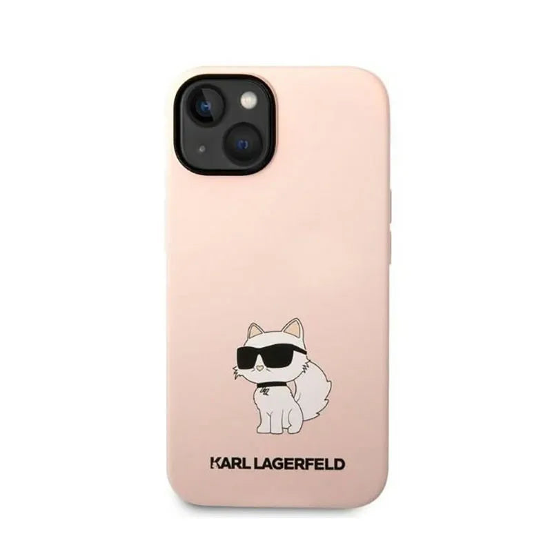 Karl Lagerfeld Silicone NFT Choupette – dėklas iPhone 14 Plus (rožinis)
