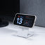 Crong MagSpot Stand – 2-in-1 belaidis įkroviklis su „MagSafe“, skirtas „iPhone“ ir „AirPods“ (baltas)