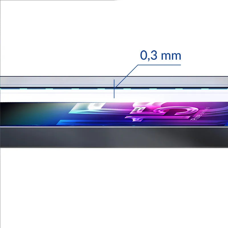 3mk HardGlass Max Lite – grūdintas stiklas iPhone 15 telefonui (juodas)