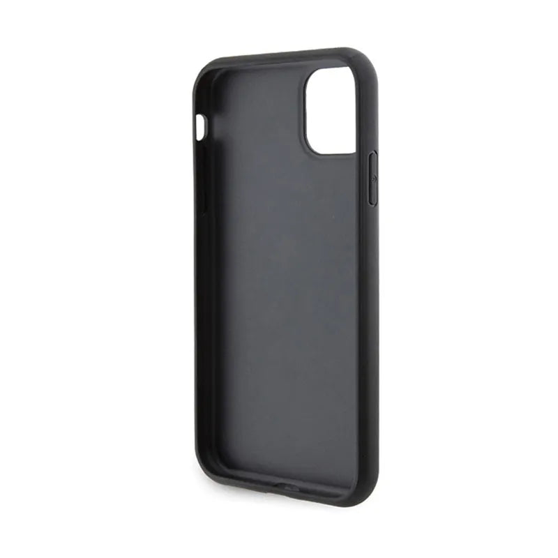 Karl Lagerfeld Gripstand Saffiano Choupette Pins – dėklas Apple iPhone 11 (juodas)