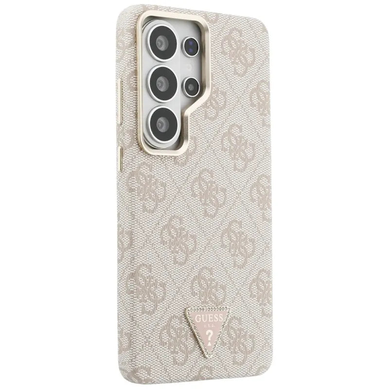 Guess 4G Triangle Logo MagSafe – Dėklas Samsung Galaxy S26 Ultra (rožinis)