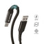 Crong Armor Link – 60W PD 3A USB-A į USB-C laidas 150cm (juodas)