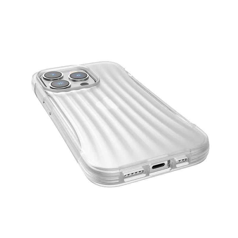X-Doria Raptic Clutch - Biologiškai skaidus dėklas, skirtas iPhone 14 Pro (apsauga kritus iš 3m) (skaidrus)