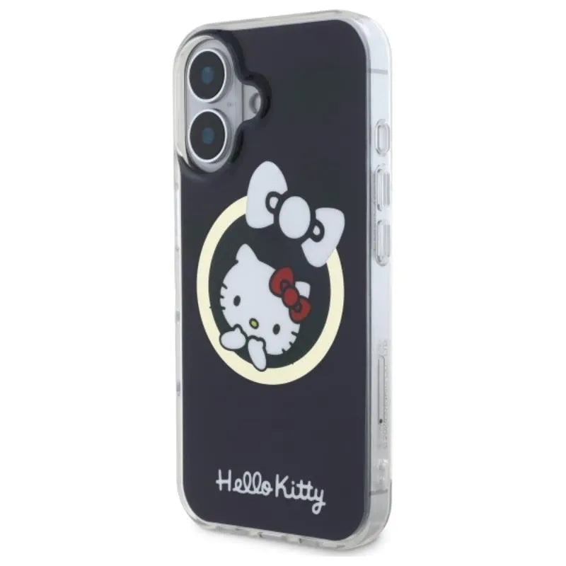 Hello Kitty IML Fun Bow MagSafe – dėklas iPhone 16 (juodas)