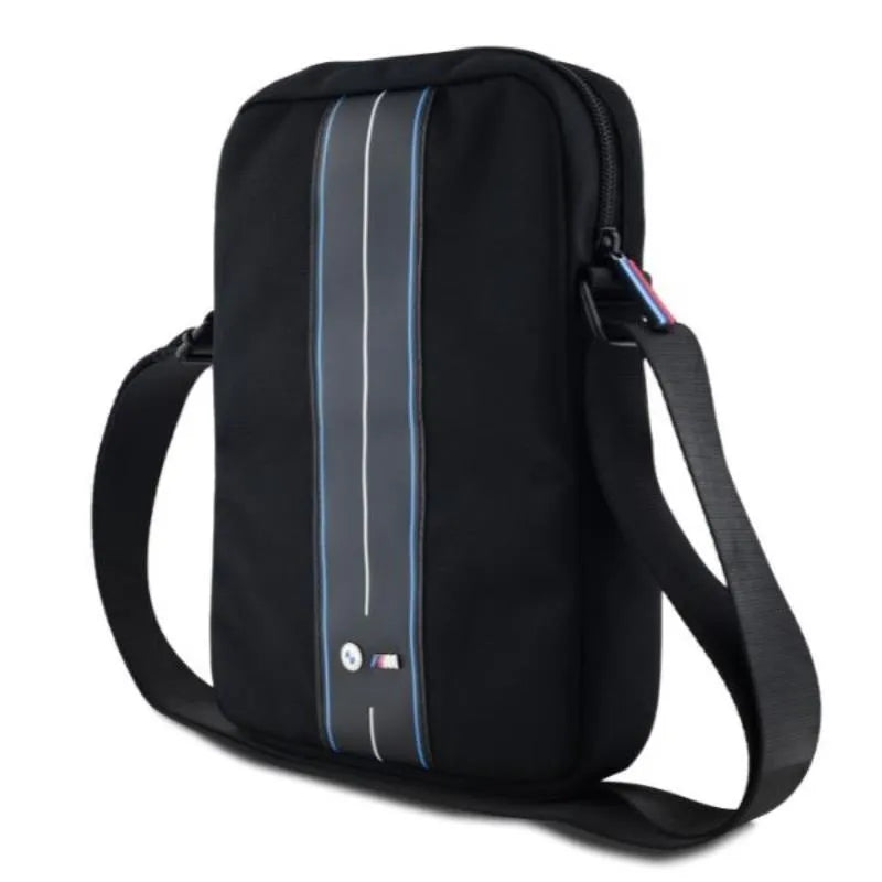 BMW Nylon Blue Stripe – planšetinio kompiuterio krepšys 8" (juodas)