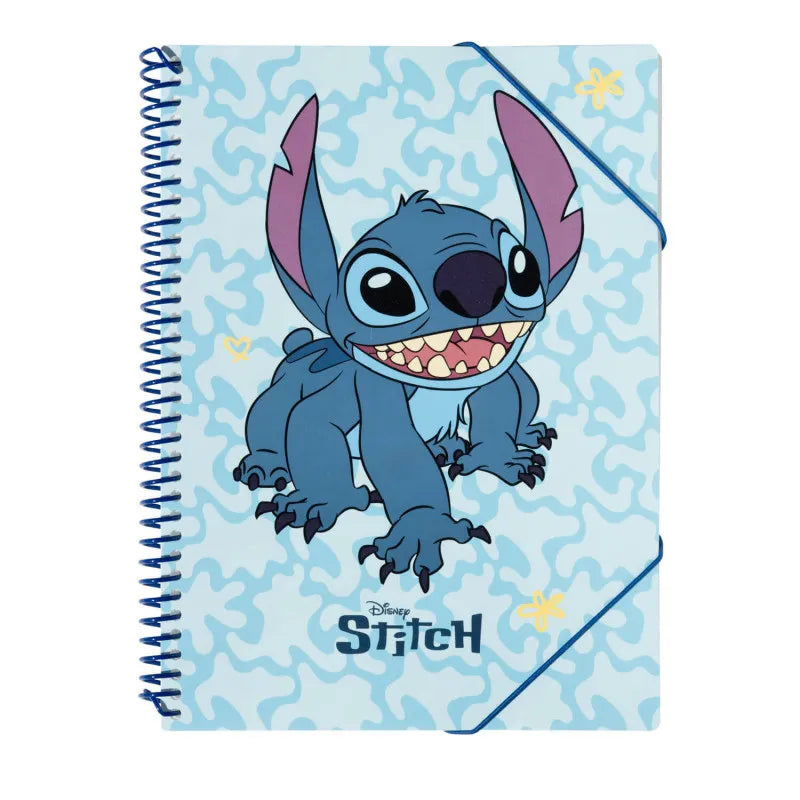 Disney Stitch – A4 formato segtuvas su elastine juosta ir 30 skaidrių įmaučių