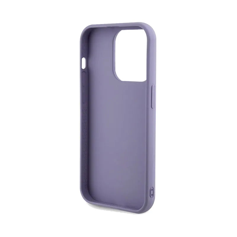Guess Sequin Script Metal - Dėklas, skirtas iPhone 14 Pro Max (violetinis)