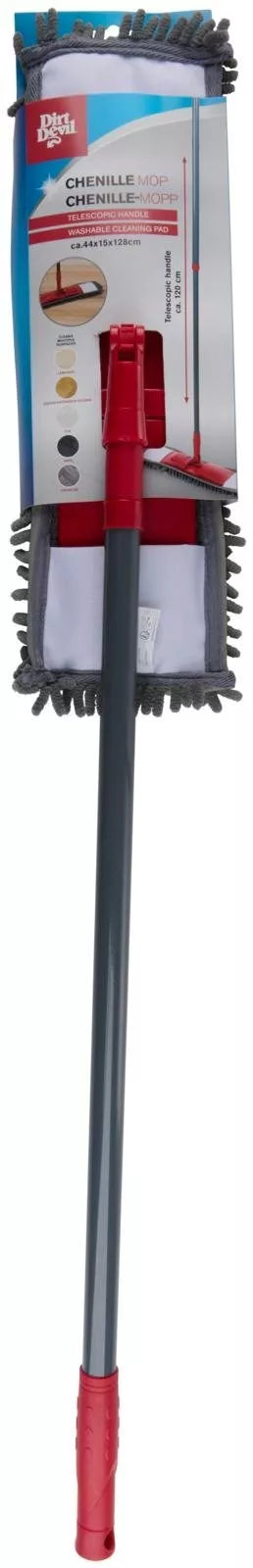 DIRT DEVIL šluostė su teleskopine rankena, 44,5×13×82–134 cm, 871125255936