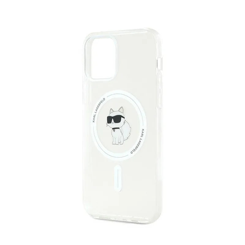 Karl Lagerfeld IML Choupette MagSafe – dėklas iPhone 12 / iPhone 12 Pro (skaidrus)