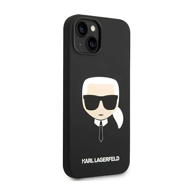 Karl Lagerfeld Silicone Ikonik Karl`s Head – Dėklas iPhone 14 Plus (juodas)