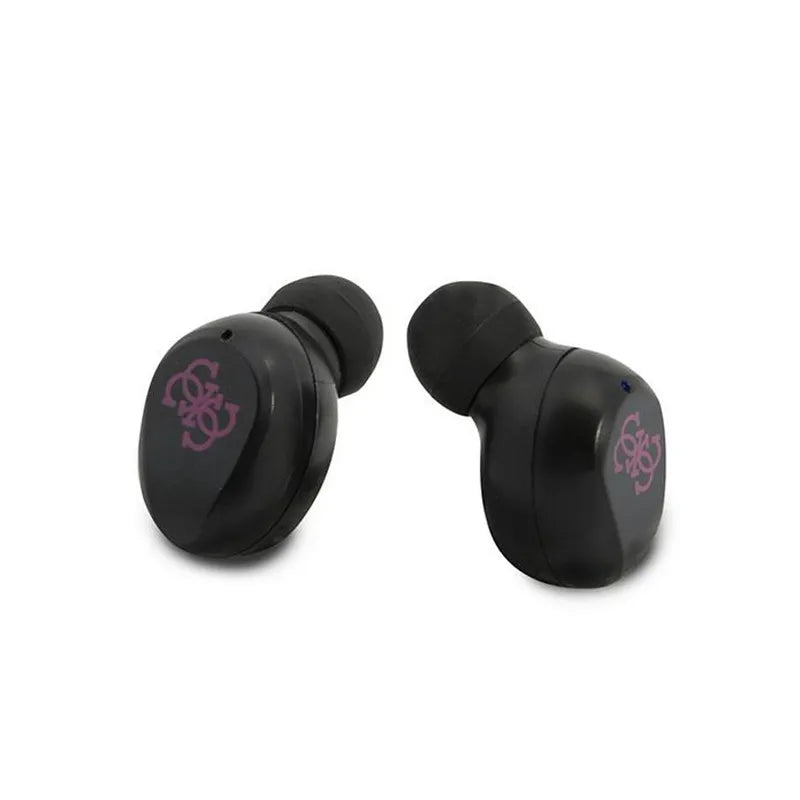 Guess True Wireless ausinės BT5.0 5H - TWS ausinės + įkrovimo dėklas (purpurinė)