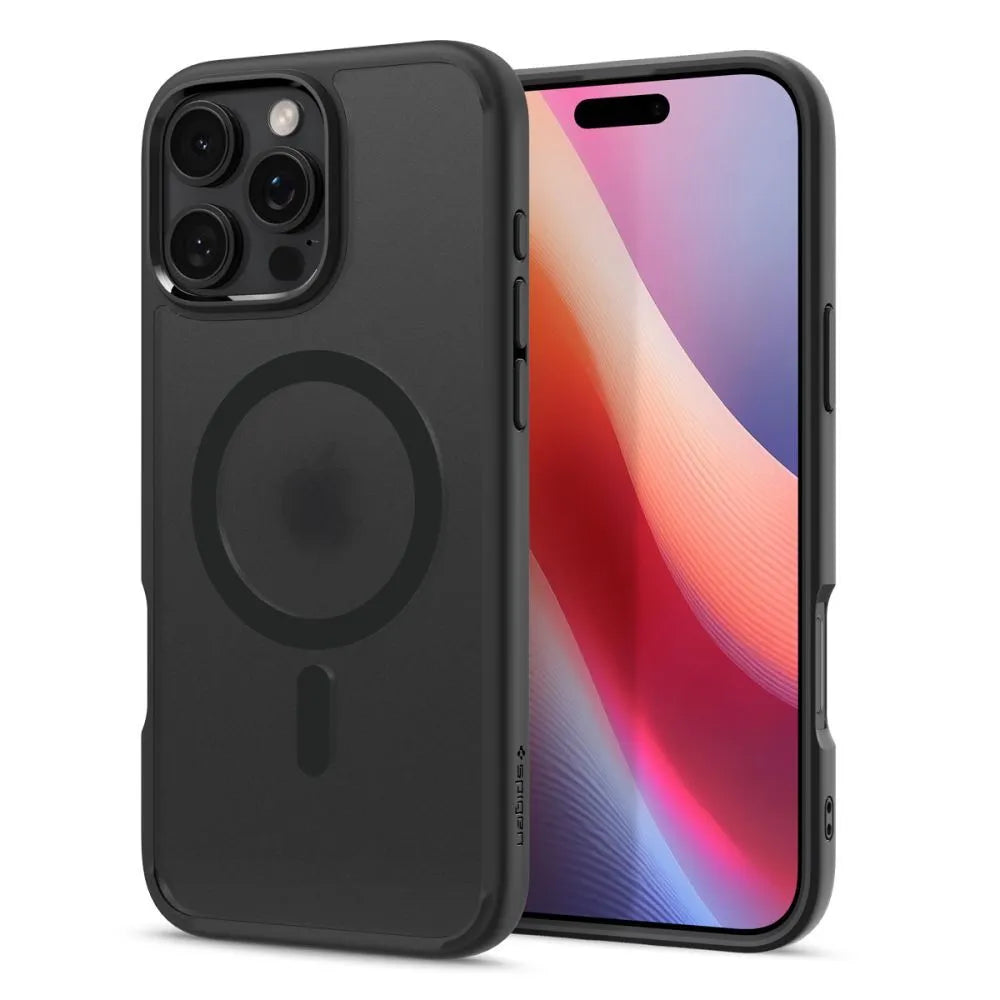 Spigen Ultra Hybrid Mag MagSafe – Dėklas, skirtas iPhone 16 Pro (Frost Black)