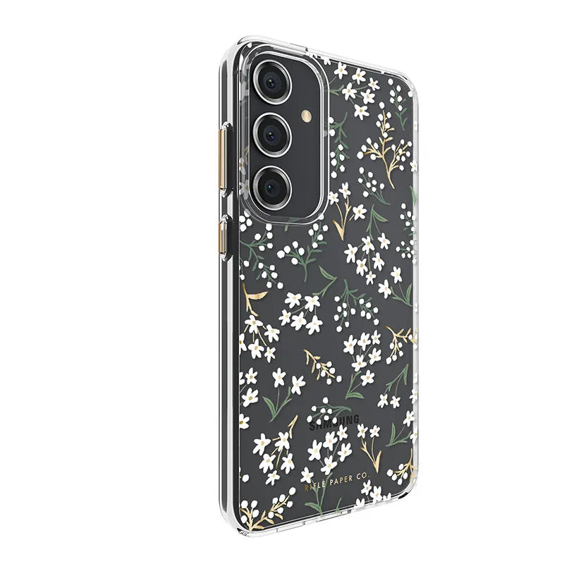 Rifle Paper Clear – Samsung Galaxy S24+ dėklas (Petite Fleurs)