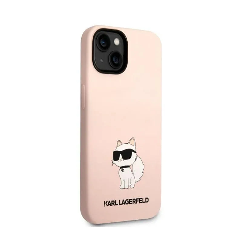 Karl Lagerfeld Silicone NFT Choupette – dėklas iPhone 14 Plus (rožinis)