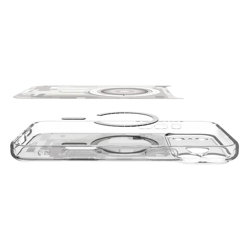 Spigen Ultra Hybrid Mag MagSafe – dėklas iPhone 17 Pro (Zero One White)