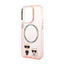 Karl Lagerfeld Karl&Choupette Aluminium MagSafe dėklas iPhone 14 Pro (rožinis)