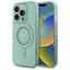 Guess IML Rhinestones MagSafe – dėklas iPhone 16 Pro Max telefonui (žalias)