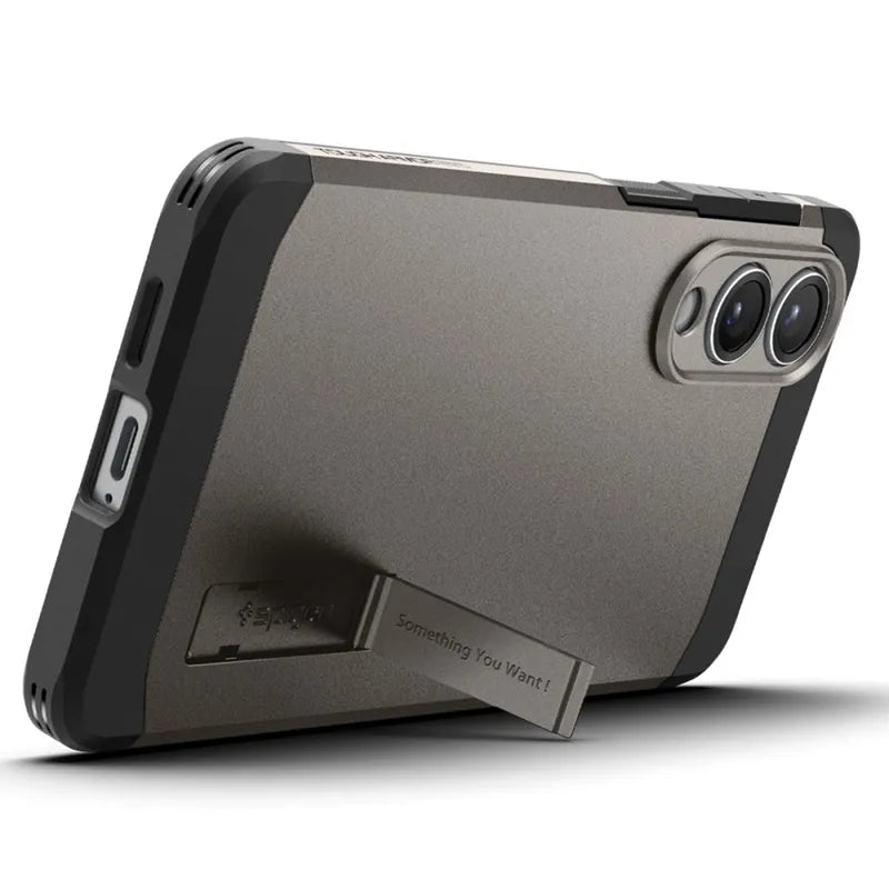 Spigen Tough Armor MagSafe – dėklas Samsung Galaxy S25 Edge (Gunmetal)