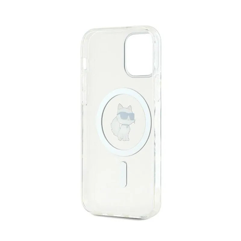 Karl Lagerfeld IML Choupette MagSafe – dėklas iPhone 12 / iPhone 12 Pro (skaidrus)