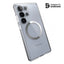 Speck Presidio Perfect-Clear Magnet – Samsung Galaxy S25 Ultra MagSafe dėklas (skaidrus / chromo apdaila / Serene Silver)