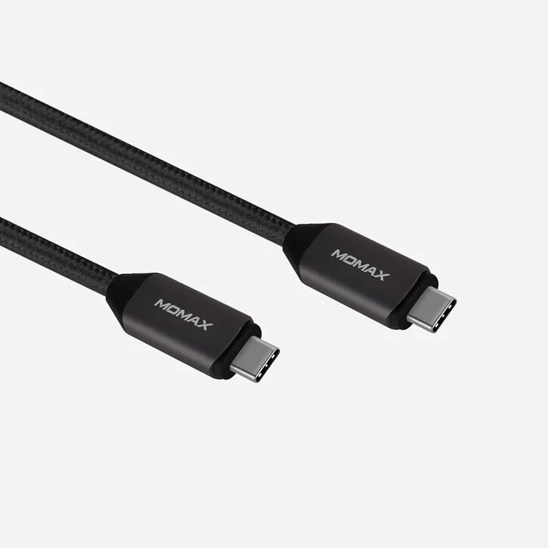 Momax Elite Link USB-C „Power Delivery“ laidas, 1 m (juodas)