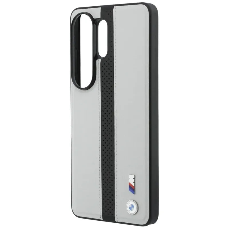 BMW M Perforated Stripe Logo MagSafe – Dėklas, skirtas Samsung Galaxy S26 Ultra (pilkas)