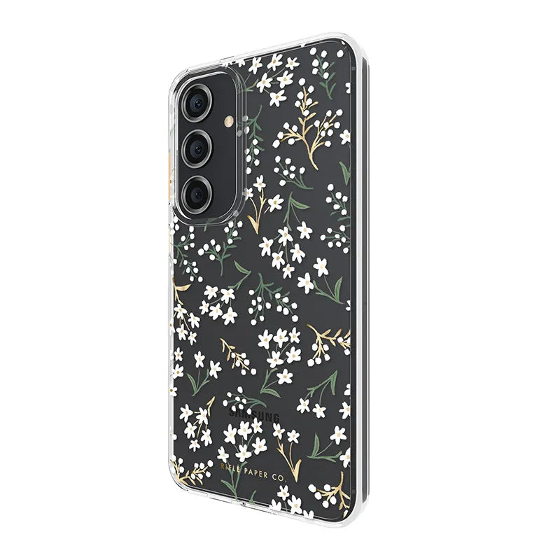 Rifle Paper Clear – Samsung Galaxy S24+ dėklas (Petite Fleurs)