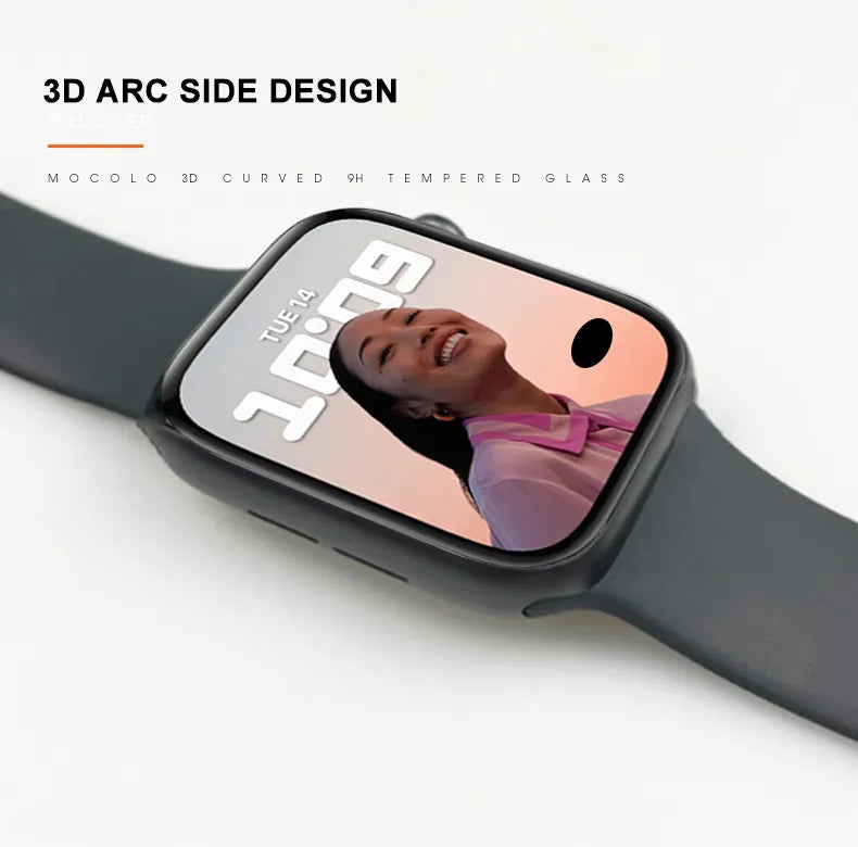 Mocolo 3D Glass Full Glue - Apsauginis stiklas Apple Watch 7/8 45 mm ekranui