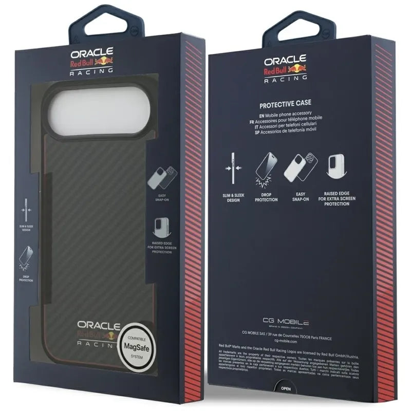 Red Bull Kevlar Logo Matt MagSafe – iPhone Air dėklas (juodas)