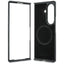 BMW M Leather Perforated Tricolor Stripe Metal Logos MagSafe – dėklas Samsung Galaxy Z Fold 8 Ultra (juodas)