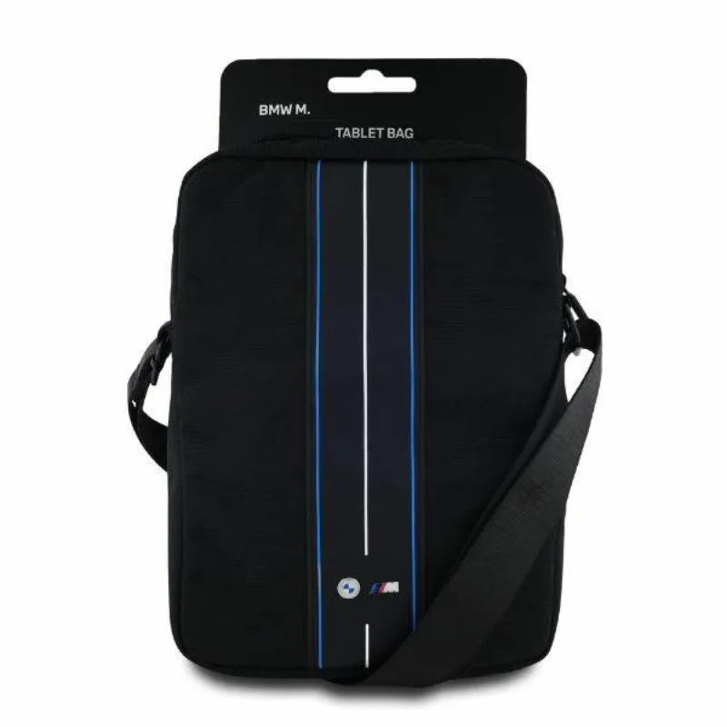 BMW Nylon Blue Stripe – planšetinio kompiuterio krepšys 8" (juodas)