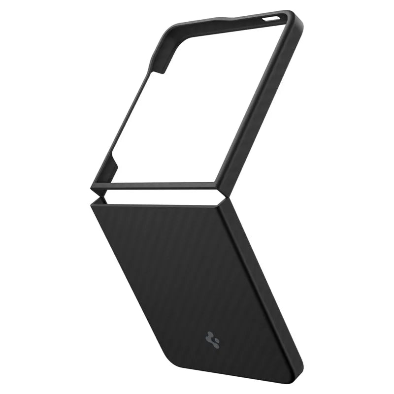 Spigen Airskin Aramid – dėklas Samsung Galaxy Z Flip 7 (juodas)