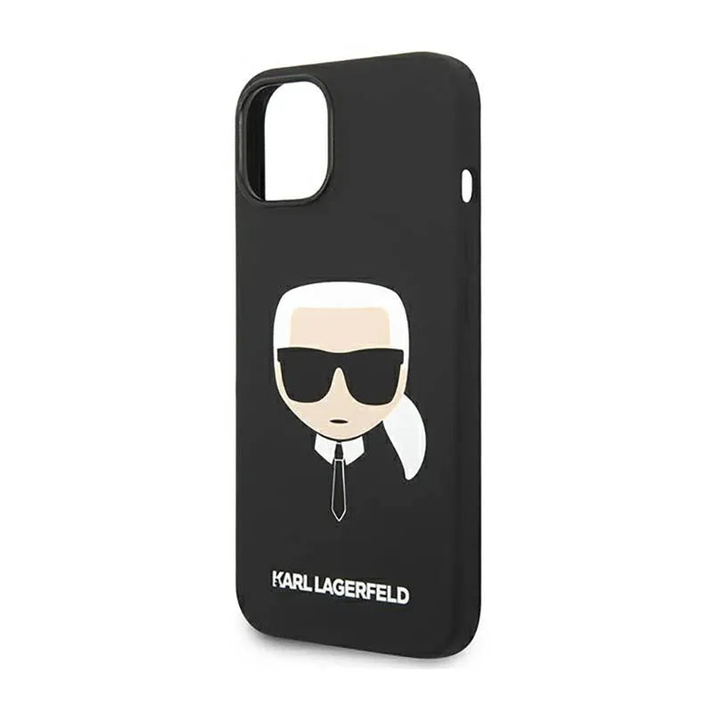Karl Lagerfeld Silicone Ikonik Karl`s Head – Dėklas iPhone 14 Plus (juodas)