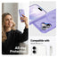 Crong Hybrid Matte Magnetic – MagSafe dėklas iPhone 17 (levandos spalvos)