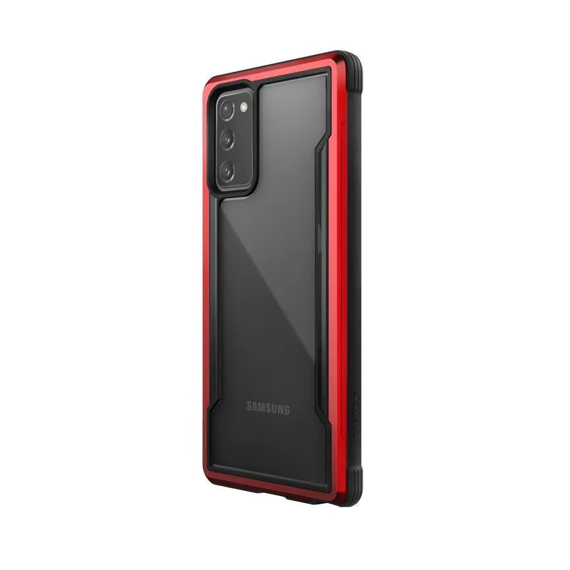 X-Doria Raptic Shield – aliumininis dėklas Samsung Galaxy Note 20 (kritimo testas 3m) (raudonas)