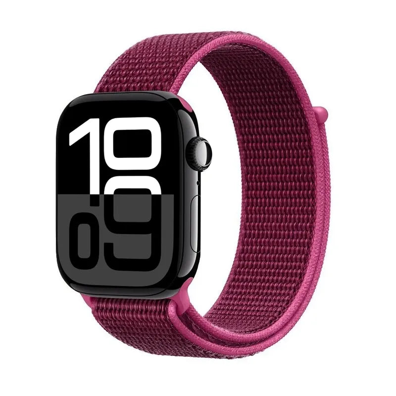 Crong Nylon – Sportinė apyrankė skirta Apple Watch 38/40/41/42 mm (Magenta Fusion)