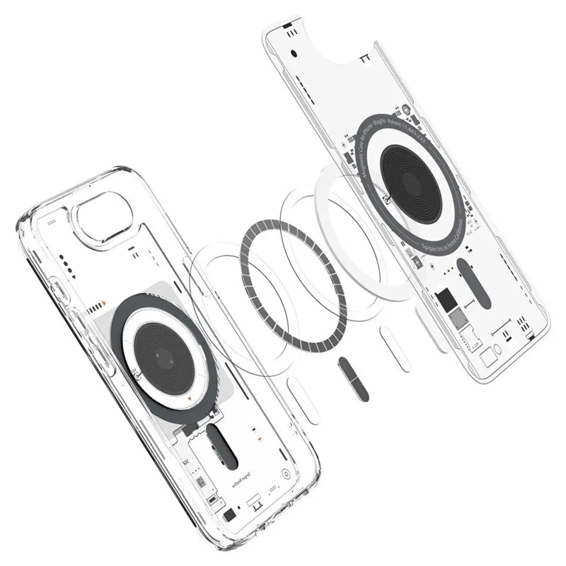 Spigen Ultra Hybrid Mag MagSafe - dėklas, skirtas iPhone 17e / 16e (Zero One)