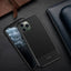 Crong Prestige Carbon dėklas – iPhone 11 Pro Max dėklas (juodas)