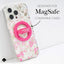 Kate Spade New York Magnetic Loop Grip – MagSafe piršto laikiklis (Pom Pom Pink)