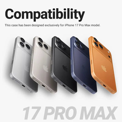 „Crong Hybrid Frost MAG Cover“ – „MagSafe“ dėklas „iPhone 17 Pro Max“ (juodas)