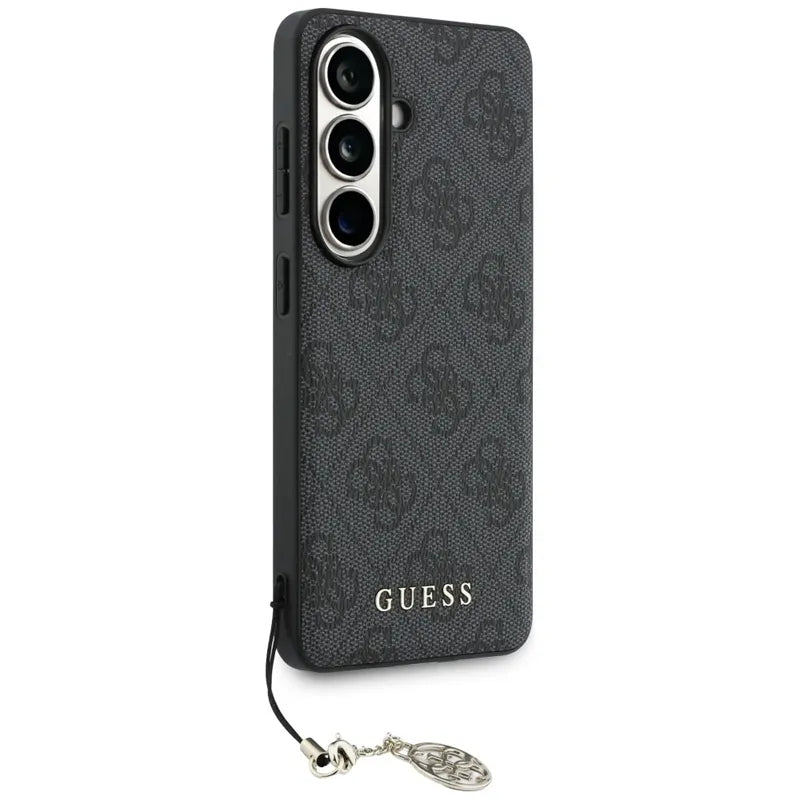 Guess 4G Classic Logo Charm MagSafe – dėklas Samsung Galaxy S26 (juodas)