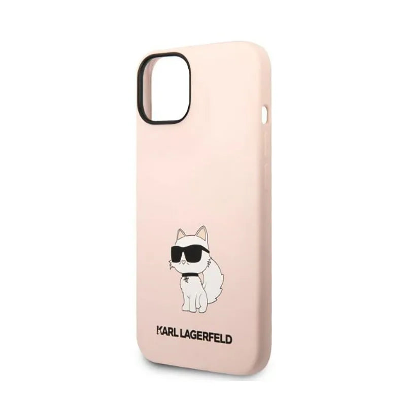 Karl Lagerfeld Silicone NFT Choupette – dėklas iPhone 14 Plus (rožinis)